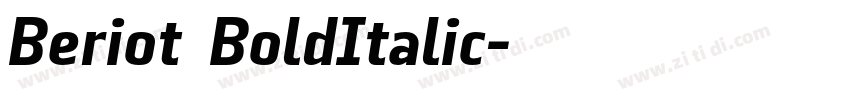 Beriot BoldItalic字体转换